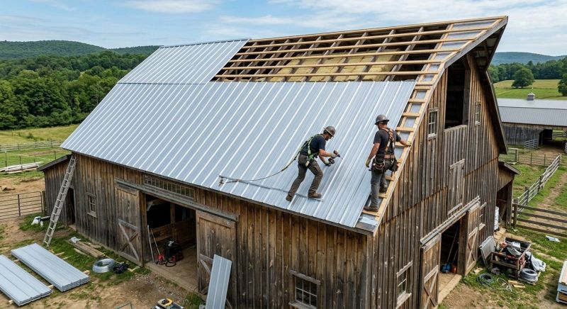 Barn Roof Construction in Wilson County, TN