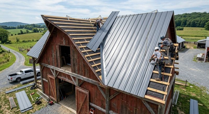 Barn Roof Installation in Wilson County, TN